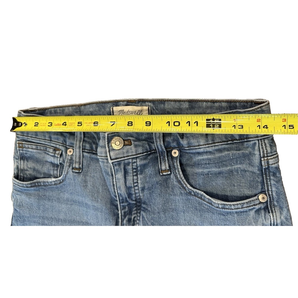 Madewell Womens Jeans Blue High Rise Skinny Stretch Light Wash Denim Size 28 - Picture 7 of 8